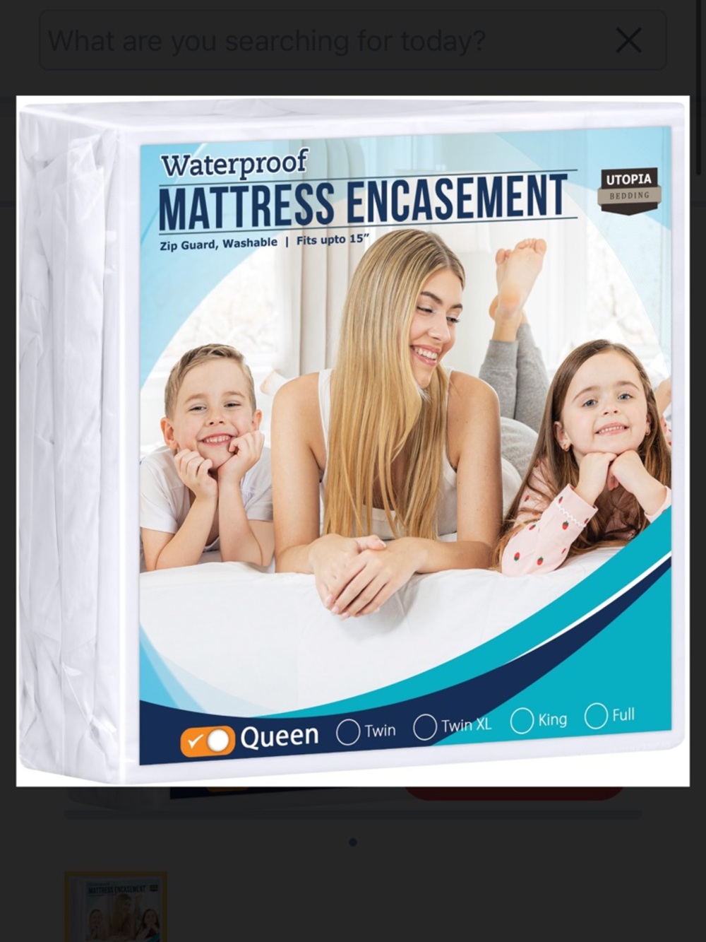 Utopia Bedding Zippered/Waterproof Mattress Encasement - Queen (60" x 80")
